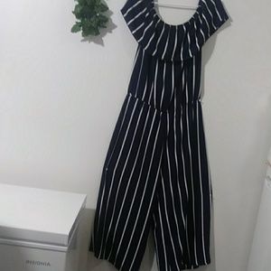 🔥Sale🔥 Jumpsuit with elastic ruffled neck